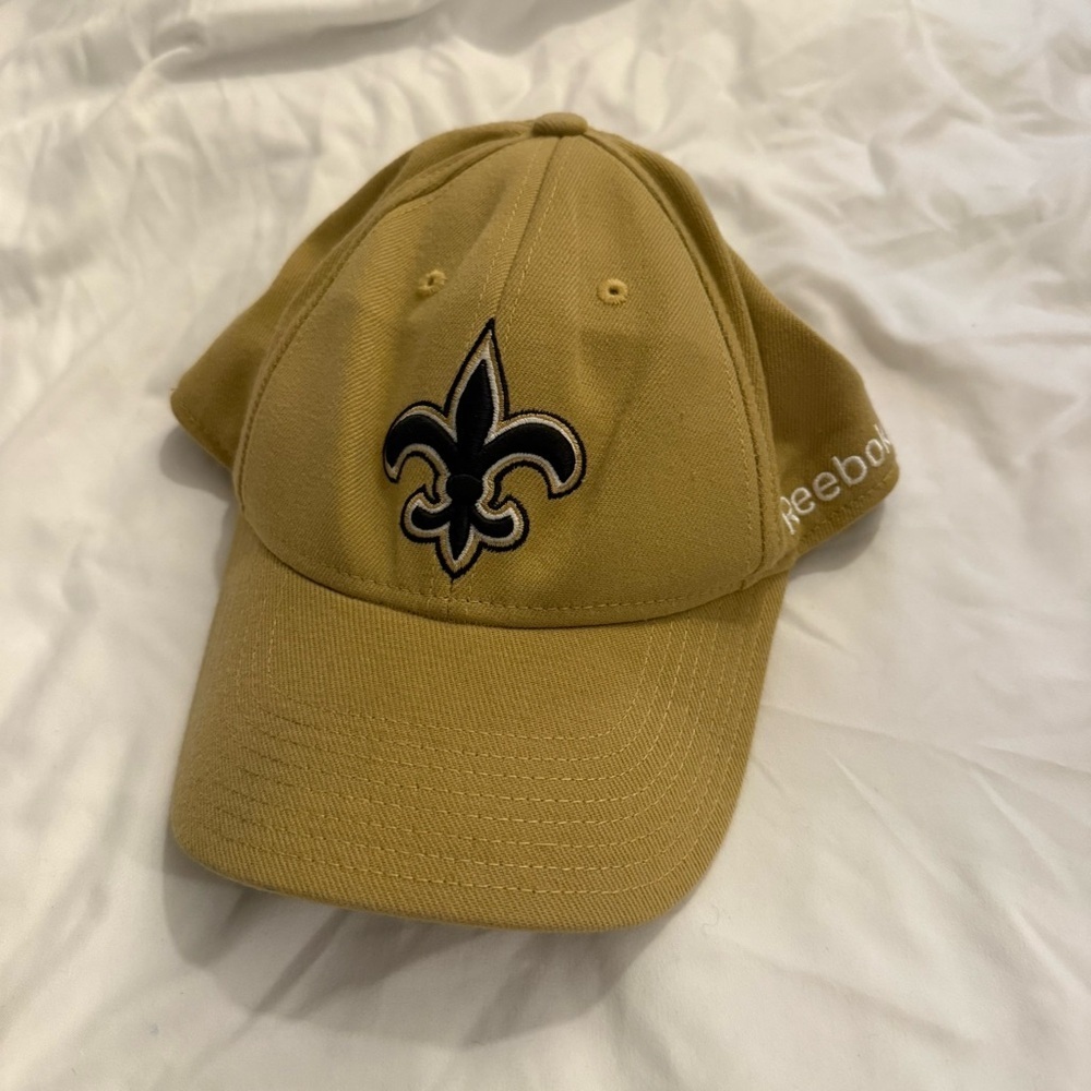 EUC New Orleans Saints All Gold Pro Shape Reebok Hat